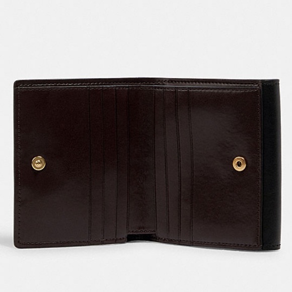 NWT Coach Small Wallet In Blocked Signature Canvas - Picture 3 of 7